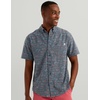 image:imageHUK Mens Kona Pattern Short Sleeve Fishing Button Down ShirtSea Storm