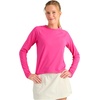 image:imageHUK Womens Sunup Long Sleeve Crew Shirt UPF 50 Lightweight Fishing Shirt with Thumbholes and Stretch FabricFuchsia Splash