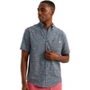 image:imageHUK Mens Kona Pattern Short Sleeve Fishing Button Down ShirtSea Storm