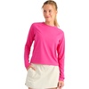 image:imageHUK Womens Sunup Long Sleeve Crew Shirt UPF 50 Lightweight Fishing Shirt with Thumbholes and Stretch FabricFuchsia Splash