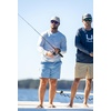 image:imageHUK Mens Andros Crew Long Sleeve Shirt Lightweight Jacquard Fishing Shirt with UPF 40 and Breathable Mesh ConstructionSeagull