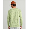 image:imageHUK Mens Andros Crew Long Sleeve Shirt Lightweight Jacquard Fishing Shirt with UPF 40 and Breathable Mesh ConstructionVintage Chartreuse