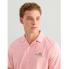image:imageHUK Mens Camp Shirt UPF 30 Quick Dry Buttonup with 4Way Stretch and Cotton Blend FabricShrimp Pink