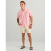 image:imageHUK Mens Camp Shirt UPF 30 Quick Dry Buttonup with 4Way Stretch and Cotton Blend FabricShrimp Pink