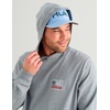 image:imageHUK Mens Edisto Terry Hoodie Soft Terry Cloth Pullover Lightweight Casual Fishing HoodieBorn Wave  Heather Grey