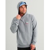 image:imageHUK Mens Edisto Terry Hoodie Soft Terry Cloth Pullover Lightweight Casual Fishing HoodieBorn Wave  Heather Grey