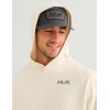 image:imageHUK Mens Edisto Terry Hoodie Soft Terry Cloth Pullover Lightweight Casual Fishing HoodieEgret