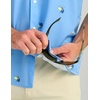 image:imageHUK Mens Kona Pattern Short Sleeve Fishing Button Down ShirtMarolina Blue 20