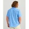 image:imageHUK Mens Kona Pattern Short Sleeve Fishing Button Down ShirtMarolina Blue 20