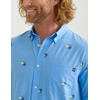 image:imageHUK Mens Kona Pattern Short Sleeve Fishing Button Down ShirtMarolina Blue 20