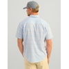 image:imageHUK Mens Kona Pattern Short Sleeve Fishing Button Down ShirtOcean Blue 20