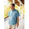 image:imageHUK Mens Kona Pattern Short Sleeve Fishing Button Down ShirtShipyard