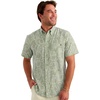 image:imageHUK Mens Kona Pattern Short Sleeve Fishing Button Down ShirtSilver Blue 2