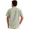 image:imageHUK Mens Kona Pattern Short Sleeve Fishing Button Down ShirtSilver Blue 2