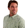 image:imageHUK Mens Kona Pattern Short Sleeve Fishing Button Down ShirtSilver Blue 2