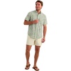 image:imageHUK Mens Kona Pattern Short Sleeve Fishing Button Down ShirtSilver Blue 2