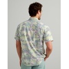image:imageHUK Mens Kona Pattern Short Sleeve Fishing Button Down ShirtSilver Blue
