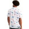 image:imageHUK Mens Kona Pattern Short Sleeve Fishing Button Down ShirtWhite8
