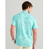 image:imageHUK Mens Pursuit Pattern Performance Short Sleeve Polo ShirtKc  Caicos