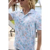 image:imageHUK Mens Pursuit Pattern Performance Short Sleeve Polo ShirtKc  Dusty Orange