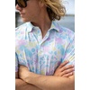 image:imageHUK Mens Pursuit Pattern Performance Short Sleeve Polo ShirtWhite 70