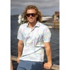 image:imageHUK Mens Pursuit Pattern Performance Short Sleeve Polo ShirtWhite 70