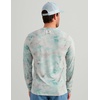 image:imageHUK Mens Watershed Long Sleeve Crew UPF 50 Moisture Wicking Fishing Shirt with Breathable Stretch FabricMineral Blue