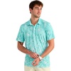 image:imageHUK Mens Pursuit Pattern Performance Short Sleeve Polo ShirtKc  Caicos