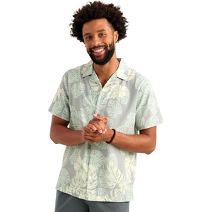 image:imageHUK Mens Camp Shirt UPF 30 Quick Dry Buttonup with 4Way Stretch and Cotton Blend FabricSharkskin