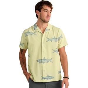 image:imageHUK Mens Camp Shirt UPF 30 Quick Dry Buttonup with 4Way Stretch and Cotton Blend FabricSpanish Moss