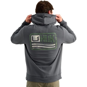 image:imageHUK Mens Edisto Terry Hoodie Soft Terry Cloth Pullover Lightweight Casual Fishing HoodieBorn Wave  Dark Shadow