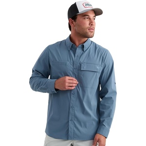 image:imageHUK Mens Icon Button Down ShirtStormy Blue