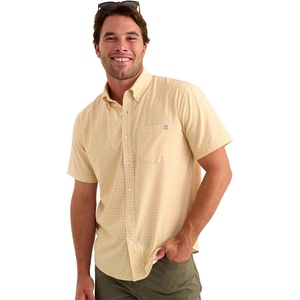 image:imageHUK Mens Kona Pattern Short Sleeve Fishing Button Down ShirtStarfish