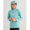 image:imageHUK Kids Icon Hoodie Fishing Shirt With Sun Protection for KidsMarine Blue 20