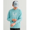 image:imageHUK Kids Icon Hoodie Fishing Shirt With Sun Protection for KidsMarine Blue 20