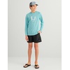 image:imageHUK Kids Icon Hoodie Fishing Shirt With Sun Protection for KidsMarine Blue 20