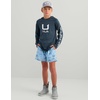 image:imageHUK Kids Icon Hoodie Fishing Shirt With Sun Protection for KidsSea Storm