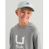 image:imageHUK Kids Icon Hoodie Fishing Shirt With Sun Protection for KidsSharkskin