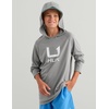 image:imageHUK Kids Icon Hoodie Fishing Shirt With Sun Protection for KidsSharkskin