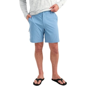 image:imageHUK Mens Andros Short Lightweight Stretch Fishing Short with UPF 30 and Multiple Zipper PocketsBlue Shadow