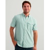 image:imageHUK Mens Chatham Short Sleeve Shirt UPF 30 Textured ButtonDown Fishing Shirt with Chest Pocket and CollarPlaid  Caicos