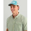 image:imageHUK Mens Chatham Short Sleeve Shirt UPF 30 Textured ButtonDown Fishing Shirt with Chest Pocket and CollarPlaid  Plantain