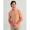 image:imageHUK Mens Chatham Short Sleeve Shirt UPF 30 Textured ButtonDown Fishing Shirt with Chest Pocket and CollarPlaid  Rockfish