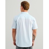 image:imageHUK Mens Chatham Short Sleeve Shirt UPF 30 Textured ButtonDown Fishing Shirt with Chest Pocket and CollarSeersucker  Cerulean