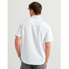 image:imageHUK Mens Chatham Short Sleeve Shirt UPF 30 Textured ButtonDown Fishing Shirt with Chest Pocket and CollarSeersucker  Stormy Blue