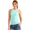 image:imageHUK Womens Racerback Tank Fitted Stretch Performance Tank with Wide Back for Bra Coverage and Standard LengthCaicos Heather