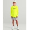 image:imageHUK Kids Pursuit Solid Long Sleeve Fishing Shirt for KidsNeon Yellow