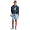 image:imageHUK Kids Pursuit Volley Pattern QuickDry Shorts for KidsCerulean