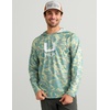 image:imageHUK Mens Icon Printed Long Sleeve Performance HoodieSeagrass