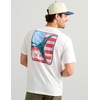 image:imageHUK Mens Kc Scott Original Fishing Artwork Graphic Tee Shirts Short Sleeve Casual TShirts Lightweight Soft Cotton BlendKc Americana  White